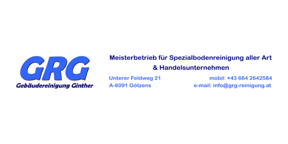 Gebäudereinigung Ginther in Götzens