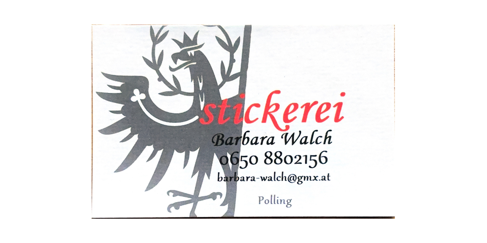 Stickerei Barbara Walch in Polling
